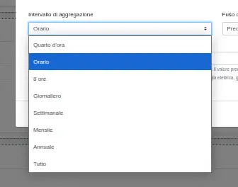 Selecting the aggregation interval Selecting the aggregation interval